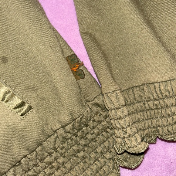 RARE Y2K Baby Phat Green Rhinestone Zip Up Hoodie Jacket - Picture 15 of 15